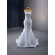 Spaghetti Strap Custom Plus Size Wedding Dress Two In One Sleeveless Sequined Embroidery Bridal Gown