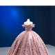 Spaghetti Strap Mauve Quinceanera Dresses 2025 Off The Shoulder Ball Gown Sweet 15 16 Dresses Cocktail Party Gown