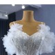 Spaghetti Strap Wedding Dresses Puff Sleeve Ruffled Bridal Gowns Beading Vestido de Novia 2024