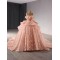 Sparkly Pink Prom Dresses Black Girl 2024 Ball Gown Evening Dresses Butterfly Birthday Party Gowns