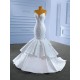 Strapless 2024 Wedding Dresses For Woman Sleeveless Mermaid Bride Gowns Floor Length Formal Dress