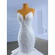 Strapless 2024 Wedding Dresses For Woman Sleeveless Mermaid Bride Gowns Floor Length Formal Dress