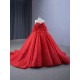 Strapless 3D Floral Ball Gown Red Quinceanera Dress 2024 New Vestidos De 15 Anos