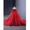 Strapless 3D Floral Ball Gown Red Quinceanera Dress 2024 New Vestidos De 15 Anos