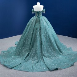 Strapless Aqua Blue Quinceanera Dress Sequin Ball Gown Cocktail Dresses Vestidos De Baile