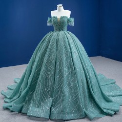 Strapless Aqua Blue Quinceanera Dress Sequin Ball Gown Cocktail Dresses Vestidos De Baile