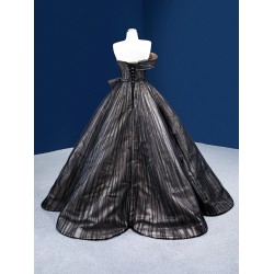 Strapless Ball Gown Black Quinceanera Dress 2024 New Arrival Vestidos De 15 Anos