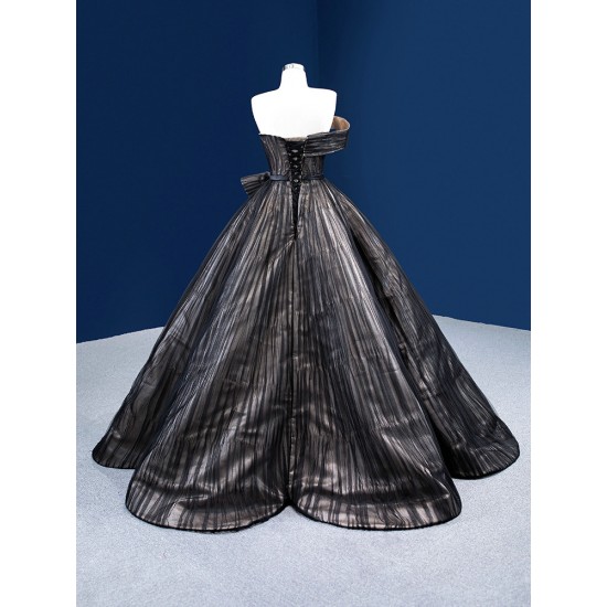 Strapless Ball Gown Black Quinceanera Dress 2024 New Arrival Vestidos De 15 Anos