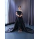 Strapless Black Prom Party Dresses For Women Floor Length Formal Event Special Evening Dress Customized