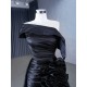 Strapless Black Prom Party Dresses For Women Floor Length Formal Event Special Evening Dress Customized