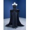 Strapless Black Women Prom Dresses Detachable Train Formal Party Evening Dress Banquet Gowns