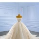 Strapless Champagne Quinceanera Dress Sleeveless Sweet 15 16 Dress 2025 Ball Gown Vestidos De XV Anos