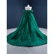 Strapless Emerald Green Mermaid Women Prom Dresses Beading Formal Evening Dress Birthday Party Gowns 2024