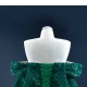 Strapless Emerald Green Mermaid Women Prom Dresses Beading Formal Evening Dress Birthday Party Gowns 2024