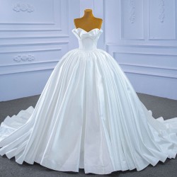 Strapless Wedding Dress Sleeveless Bridal Dresses Princess Bride Gown Vestido De Noiva