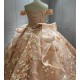 Sweetheart Blush Quinceanera Dresses Off the Shoulder Vestido De 15 Customised 3D Flowers Instagram Gowns