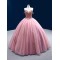 Sweetheart Mauve Quinceanera Dress Ball Gown Vestidos De XV Anos Strapless Cocktail Dresses