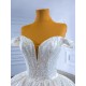 Sweetheart Neck Ball Gown Wedding Dresses 2024 Beaded Off Shoulder Plus Size Bridal Gowns