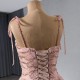 Sweetheart Rose Gold Prom Dresses Spaghetti Strap Women Formal Gowns Evening Party Dress Customized