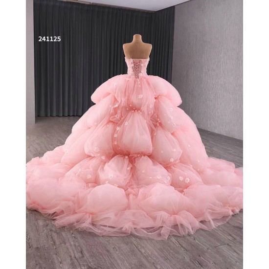 Tiered Pink Quinceanera Dress Sleeveless Appliques Vestidos De 15 Anos 2024 15 Year Old Corinthian Dresses