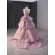 Tiered Mauve Prom Dresses For Women Strapless Long Special Occasion Gowns Evening Dress