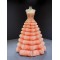 Tiered Orange Prom Dresses 2024 Sleeveless Evening Party Gowns Vestidos Para Mujer