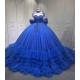 Tiered Royal Blue Quinceanera Dress Vestidos De XV Anos 15TH Birthday Dress With Bow