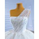 Tiered Wedding Dress Sleeveless Wedding Gown Backless Crystal Bridal Dress Robe De Mariee