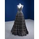 Tulle Black Prom Dresses For Women V Neck Formal Special Occasion Dress Evening Gowns Customized