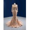 Tulle Gold Prom Dresses Long Sleeve Women Homecoming Gowns Sequin Special Occasion Party Dress