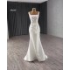 Two In One Mermaid Wedding Dresses Square Collar Bridal Gown 2024 Detachable Train Custom Made