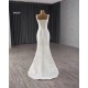 Two In One Mermaid Wedding Dresses Square Collar Bridal Gown 2024 Detachable Train Custom Made