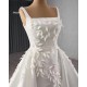 Two In One Mermaid Wedding Dresses Square Collar Bridal Gown 2024 Detachable Train Custom Made