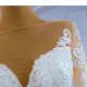 Two In One Mermaid Wedding Dress Long Sleeve Lace Appliques Backless Bridal Gowns