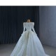 Two In One Mermaid Wedding Dress Pearl Bridal Gowns Long Sleeve Bride Robes