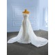 Two In One Pearl Wedding Dress Mermaid Bride Robe Floor length Bride Dresses Vestidos De Novia