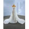 Two In One Pearl Wedding Dress Mermaid Bride Robe Floor length Bride Dresses Vestidos De Novia