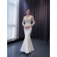 Two In One Wedding Dresses for Bride Women Mermaid Long Sleeve Bridal Gowns vestidos de novia