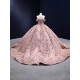 V Neck Pink Quinceanera Dress 2024 Embroidered Off Shoulder Vestidos De Baile Formal Occasion Dresses Party Dress