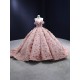 V Neck Pink Quinceanera Dress 2024 Embroidered Off Shoulder Vestidos De Baile Formal Occasion Dresses Party Dress