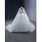 White Ball Gown Wedding Dress Cape Sleeve Gown Dresses Square Collar Custom Made 2024 Black Girl Women Dress