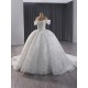 White Sequin Wedding Dresses Off Shoulder Strapless Bridal Gowns Crystal Black Girl Women Dress