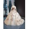 Women Champagne Dresses For Women 2024 Elegant Lace Prom Dress Long Sleeve Evening Party Gowns