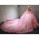 2025 Pink Floral Quinceanera Dresses Colorful Flowers Princess Burthday Gown Sweet 16 15 Birthday Vestido De 15 Anos