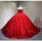 Affordable Cheap Red Quinceanera Dresses Princess Ball Gown Off The Shoulder Girls Sweet 15 Vestidos De 15 Anos