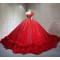 One Shoulder Red Quinceanera Dress Sleeveless Sweet 15 Gowns Ruffled Princess Dress With Bow And Ruffles