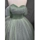 Sparkly Off The Shoulder Sage Green Quinceanera Dresses