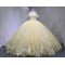 Off The Shoulder Daffodil Quinceanera Dresses With 3D Flowers